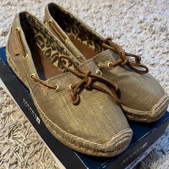 Sperry Shoes - Sperry Katama Linen/Metal Canvas